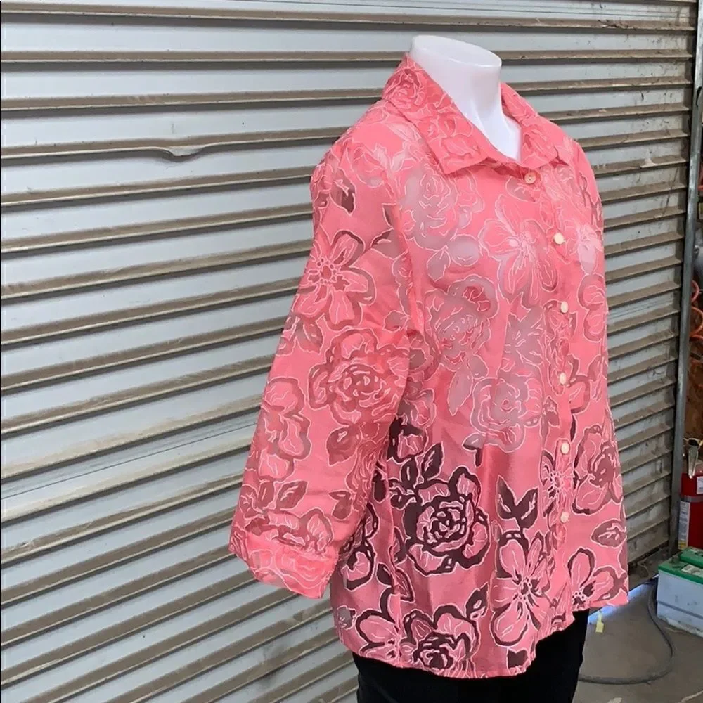 🛍️Elements size large blouse flowers